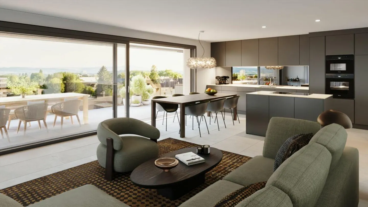 2.5-Room Penthouse: New Apartment with Breathtaking Views - Photo 2 of 6