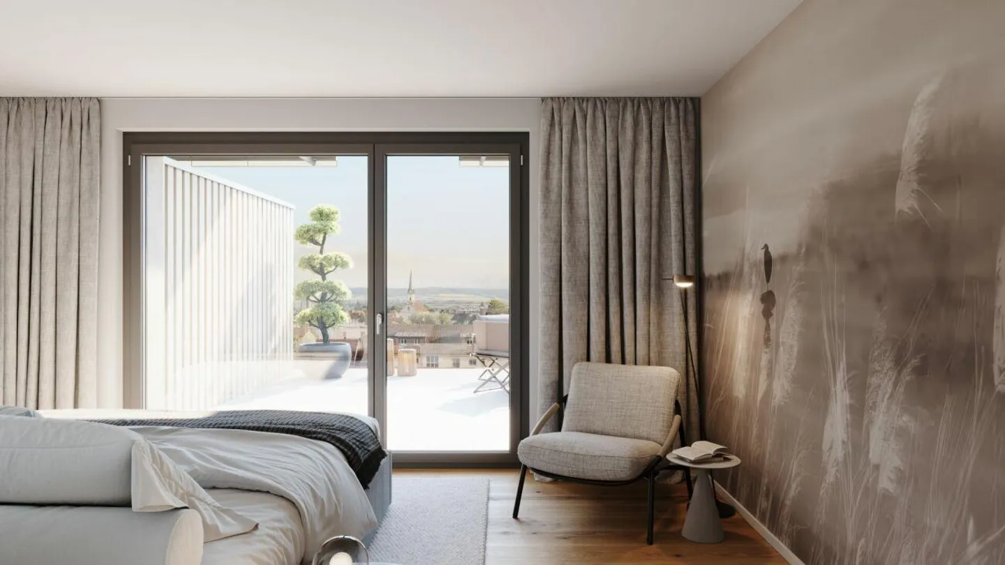 2.5-Room Penthouse: New Apartment with Breathtaking Views - Photo 4 of 6