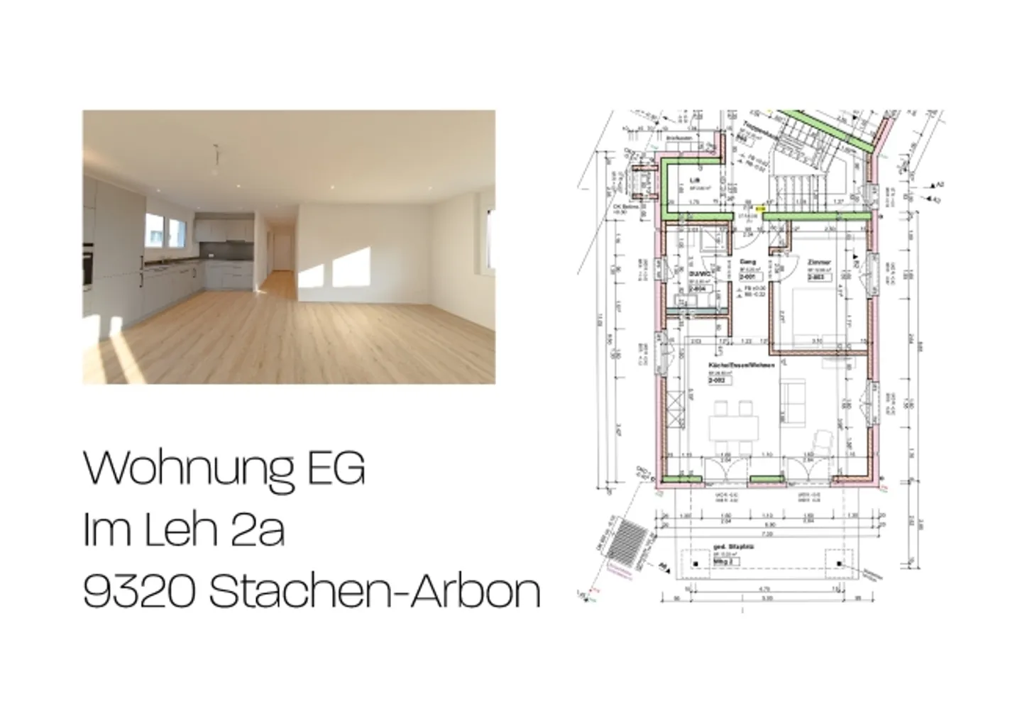 Top 2.5-Zi.-WG al piano terra con orientamento a sud a Stachen-Arbon TG - Foto 1 di 15