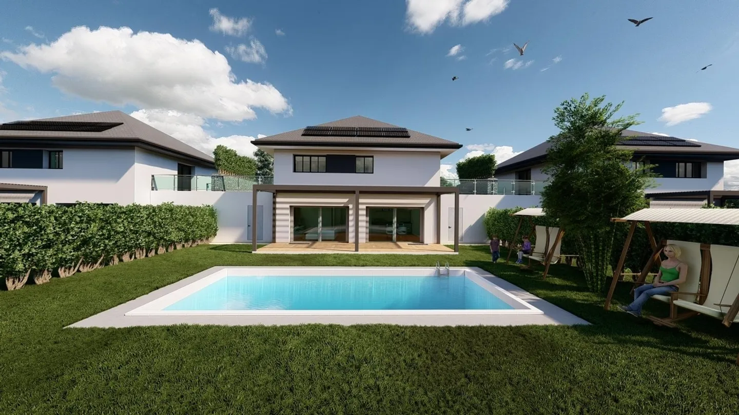 Large plot with building permit and authorized project for 3 villas in Grand - Photo 4 of 8