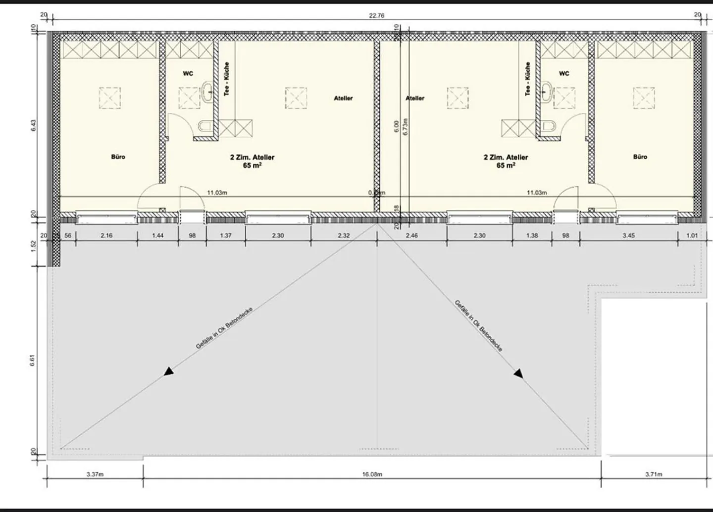 Appartamento loft arredato unico con cemento a vista e lucernario - Foto 12 di 12