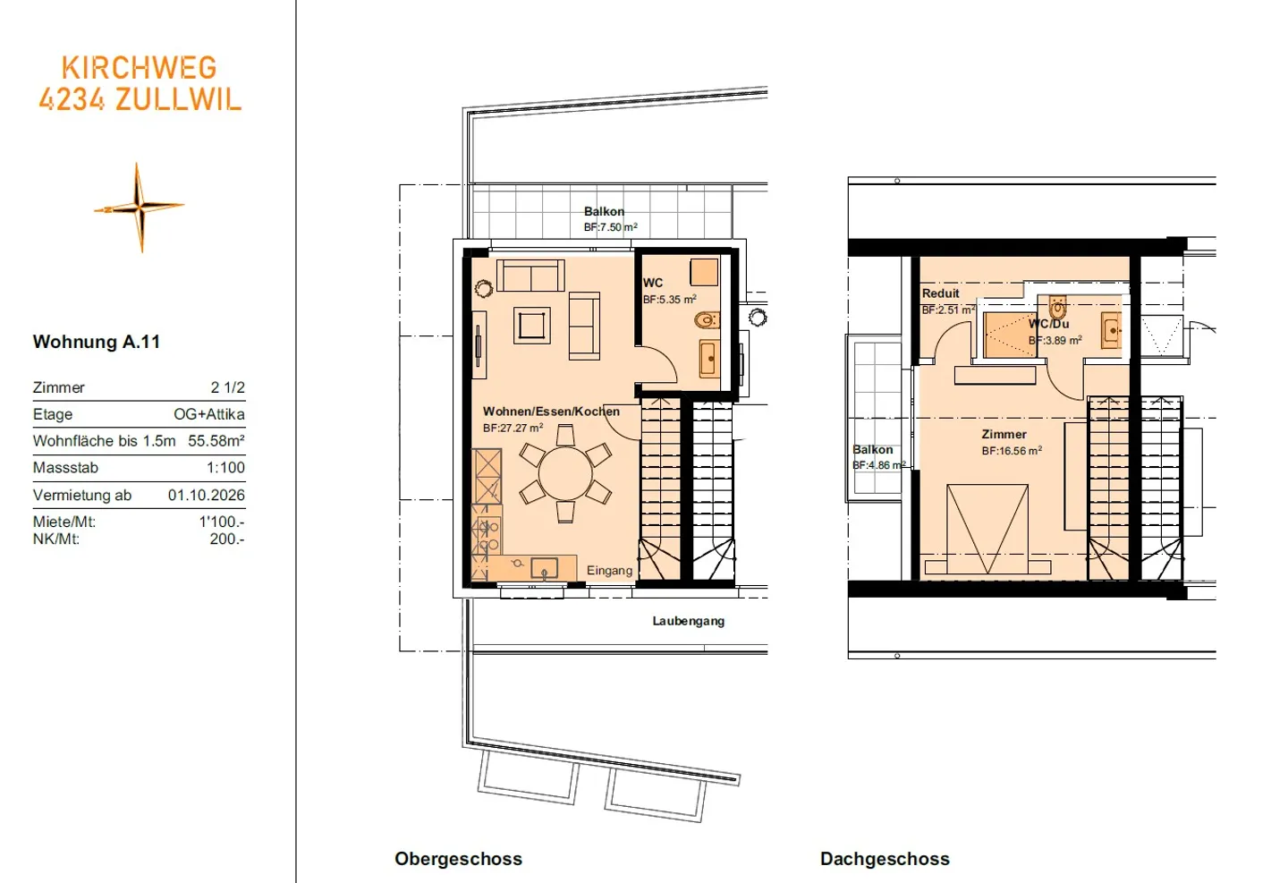 Prima locazione 2 MFH Kirchweg 83 a Zullwil – Vivere modernamente nel verde - Foto 2 di 4