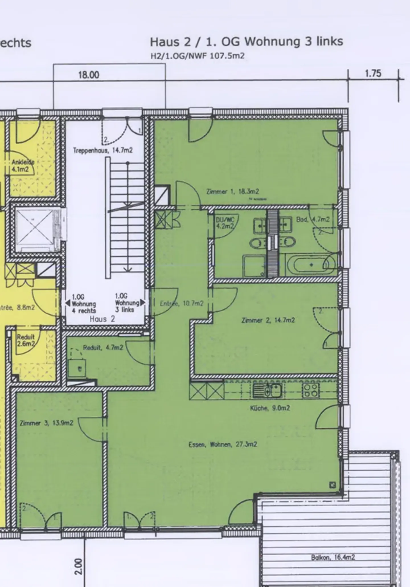 Appartement lumineux de 4,5 pièces avec balcon à Bremgarten - Photo 12 sur 12