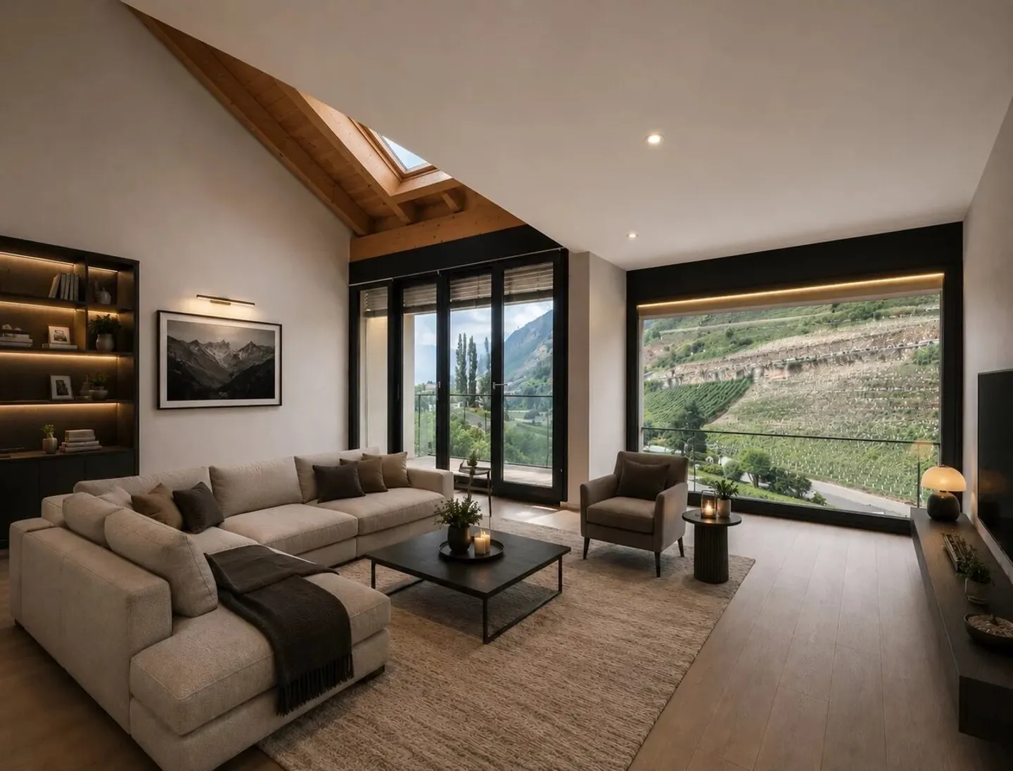 Außergewöhnliches Triplex mit Panoramablick in Saillon - Foto 3 von 6
