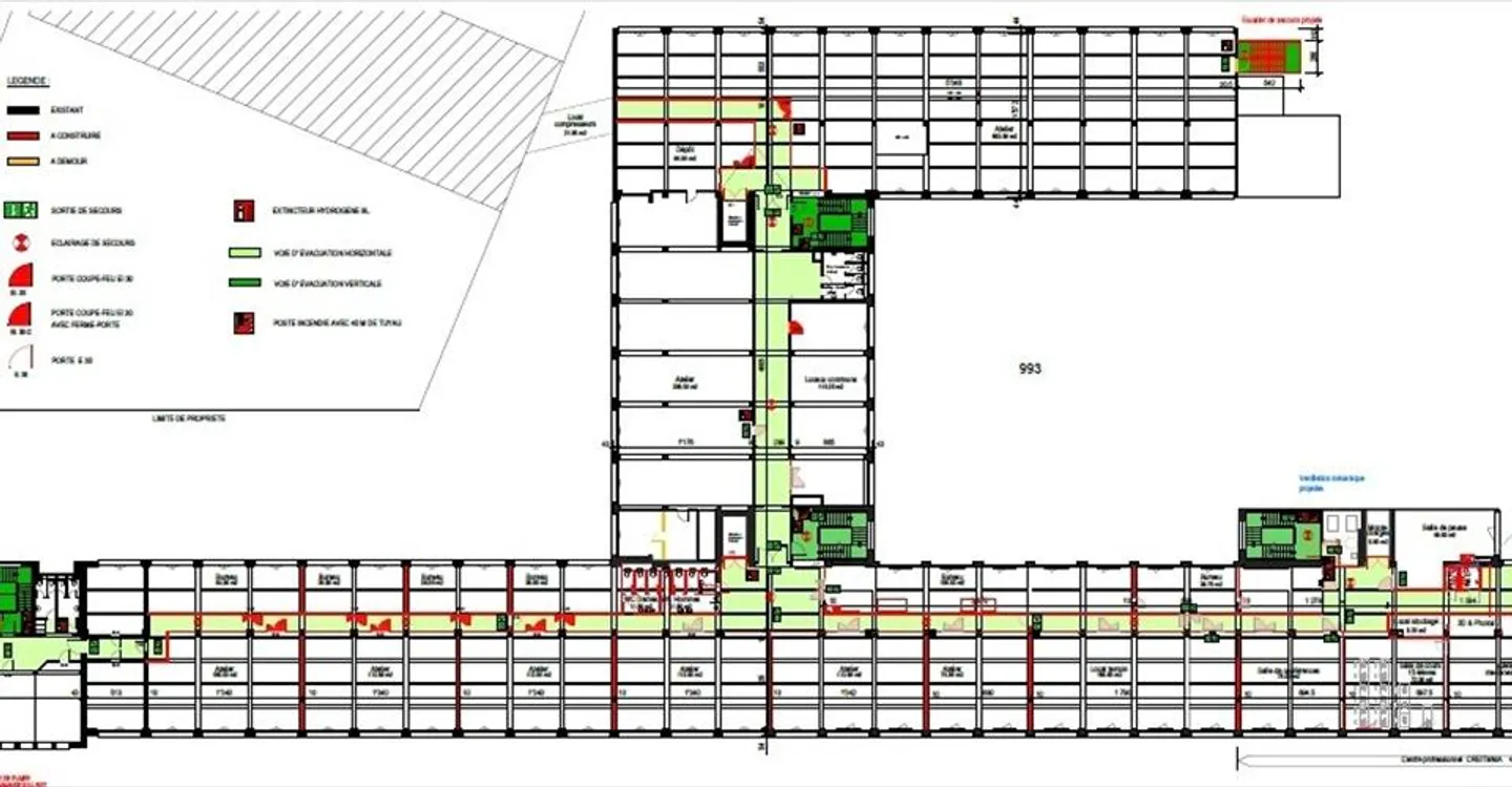 Gemischte Werkstatt - 3.596m2 im 3. Stock - mietfrei - Foto 8 von 8