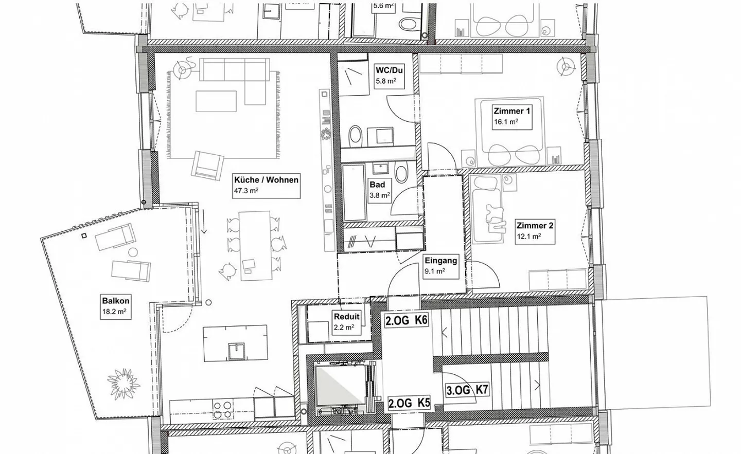 High-quality 3.5-room apartment for rent in Dietlikon - Photo 8 of 9