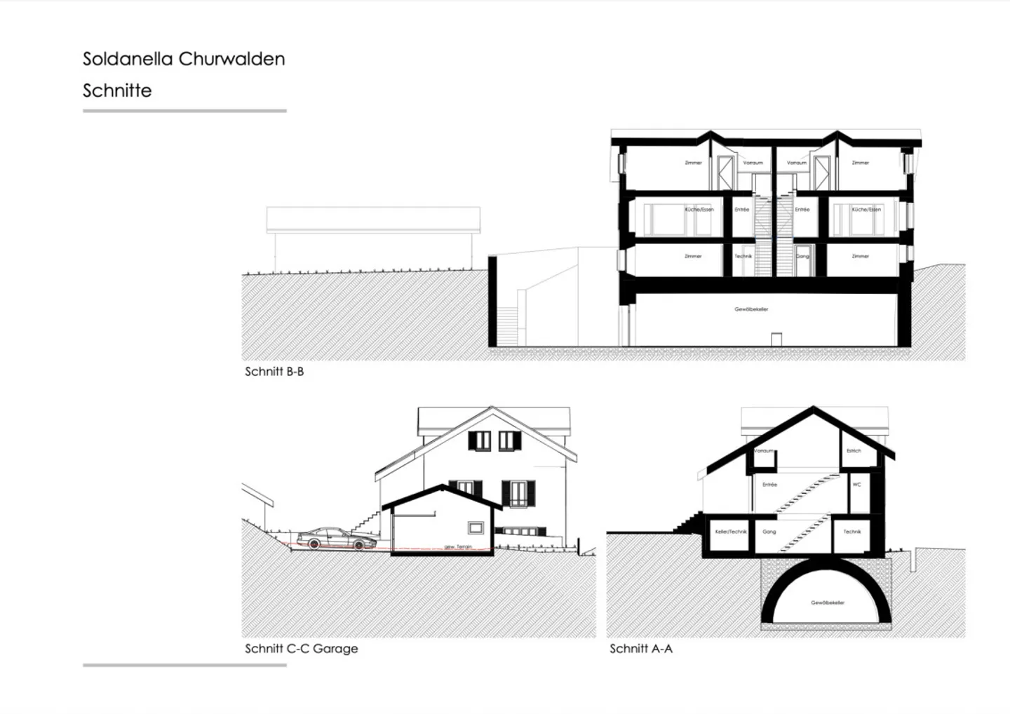 Exclusive two-house property with four garage spaces and historic vaulted cellar in Churwalden - Photo 33 of 33