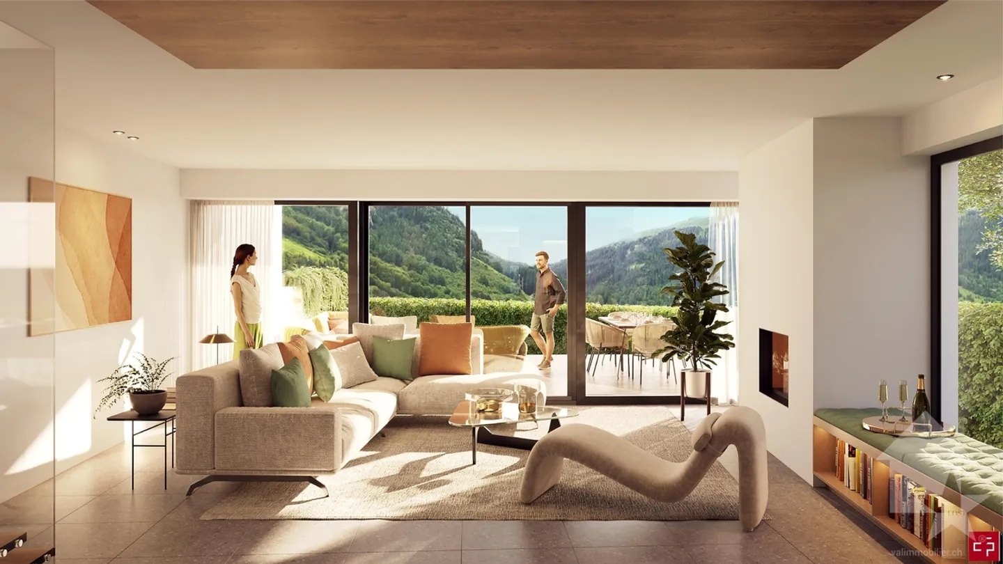 Prächtige Reihenhaus-Villa im Herzen des Val de Bagnes - Foto 4 von 4