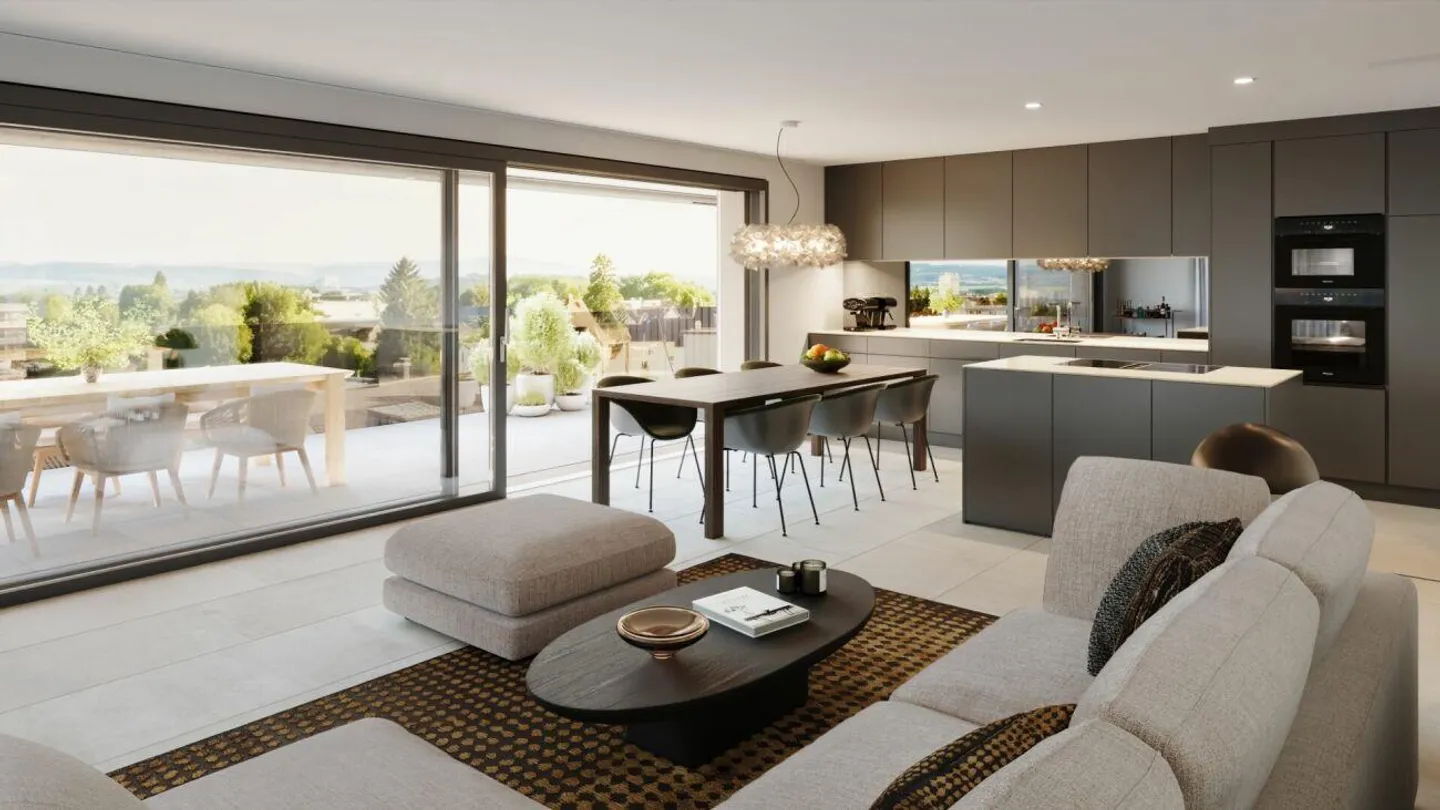 Appartamento nuovo di 3,5 locali con vista mozzafiato - Foto 2 di 6