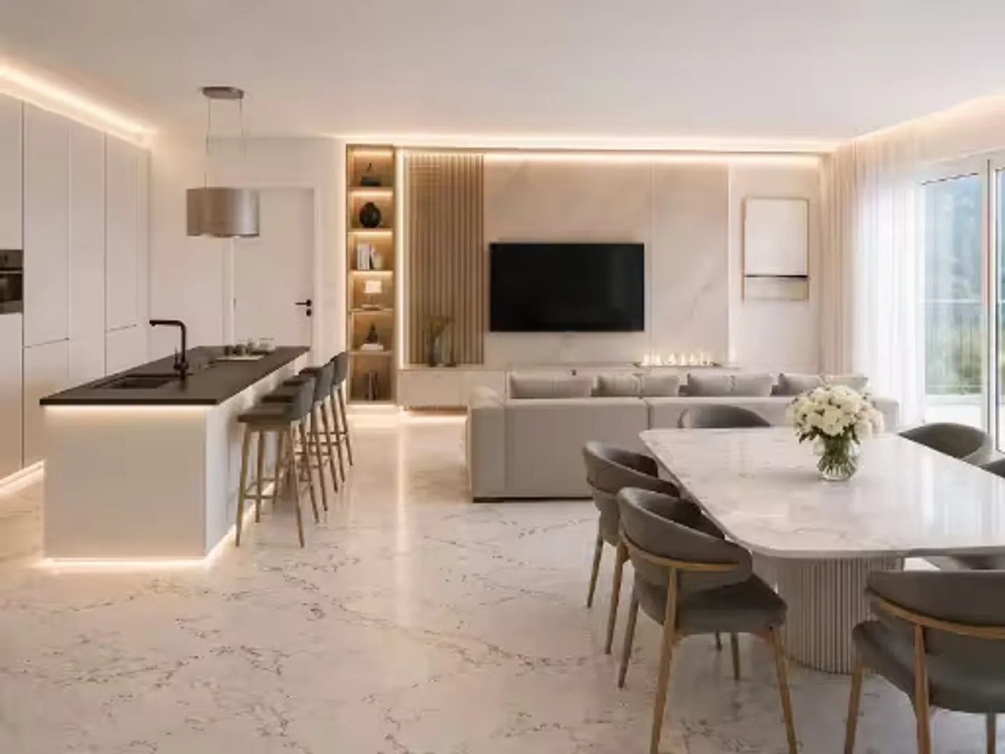 Appartement Élégant au Rez-de-Chaussée - Photo 1 sur 4