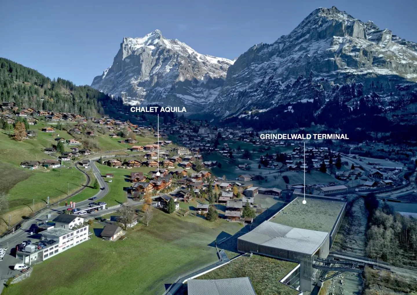 Appartement en terrasse avec vue sur la montagne - Appartement au premier étage de 4,5 pièces dans le Chalet Aquila - Photo 19 sur 20