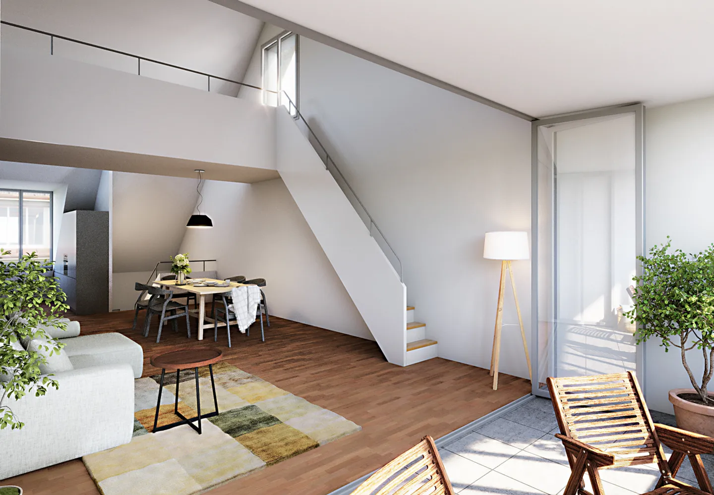 Apartment with terrace 3.5 rooms - Photo 3 of 6