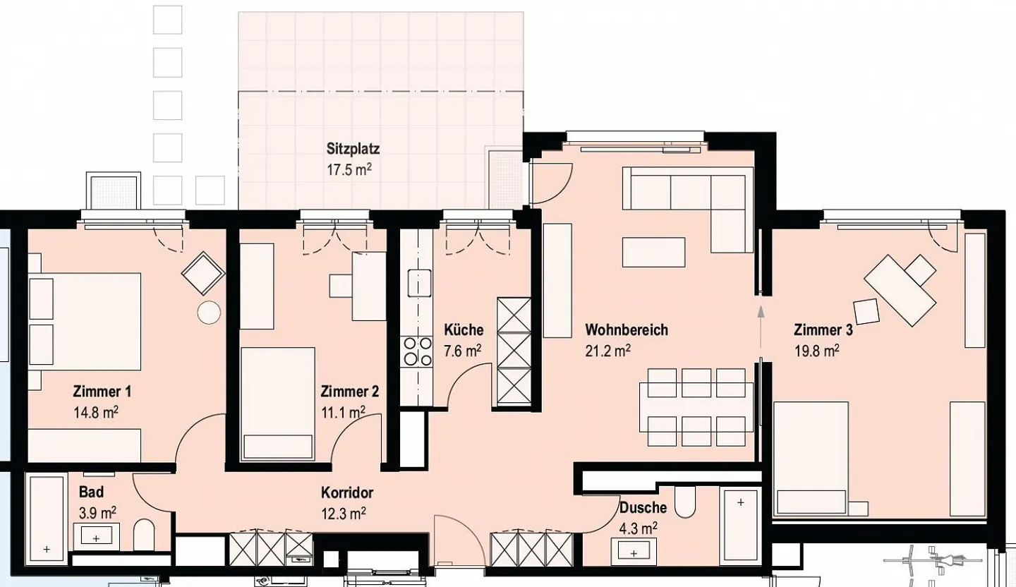Moderne Parterrewohnung - Foto 8 von 8