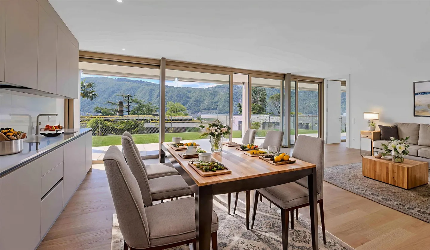 NUOVO: 2,5 camere con giardino e vista lago a Bissone - Foto 1 di 9