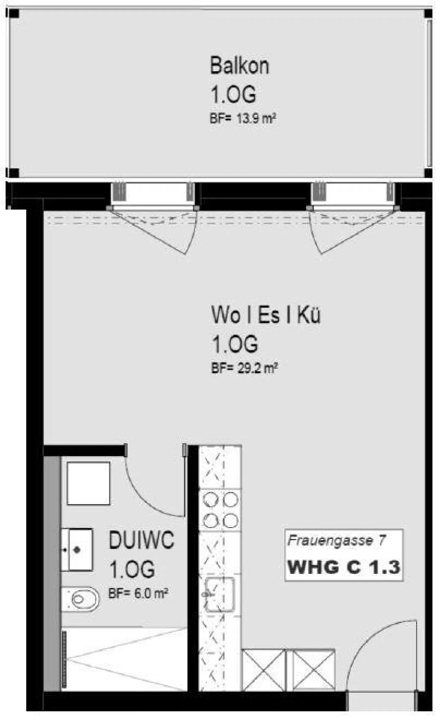 Moderne Wohnung in der Altstadt - Foto 3 von 5
