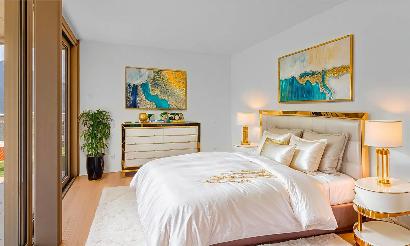 NUOVO: 2,5 camere con giardino e vista lago a Bissone - Foto 4 di 9