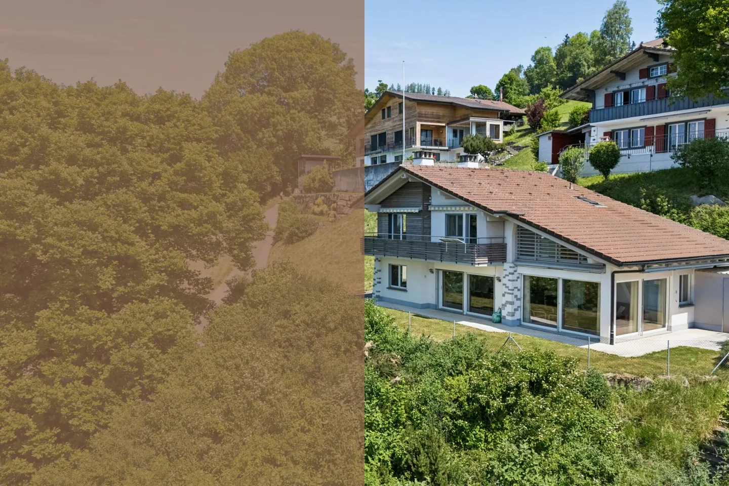 Exklusives Ferienhaus mit Weitblick an begehrter Lage in Aschlen ob Gunten - Foto 1 di 13