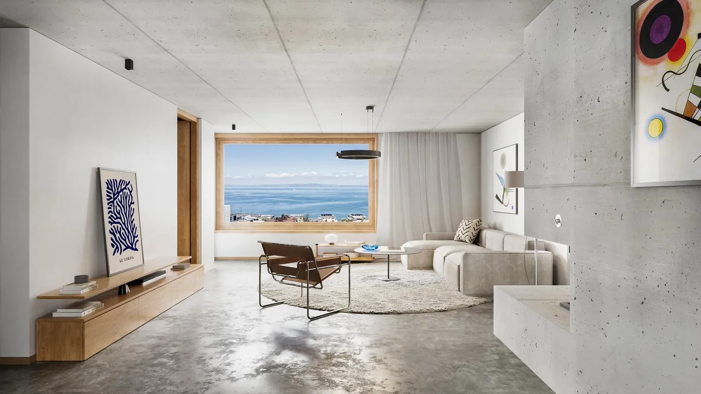 Appartement en penthouse de 6,5 pièces avec vue panoramique sur le LAC - Photo 3 sur 6