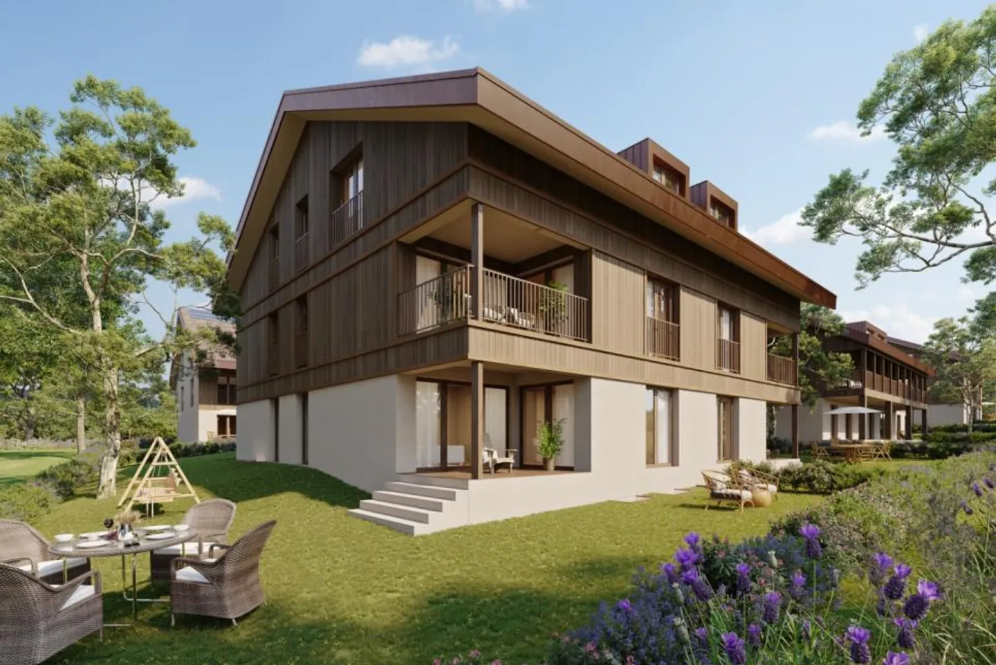 BAT3 LOT3 - MAGNIFICA APPARTAMENTO DI 4,5 STANZE CON VISTA SUL PAESAGGIO - Foto 7 di 8