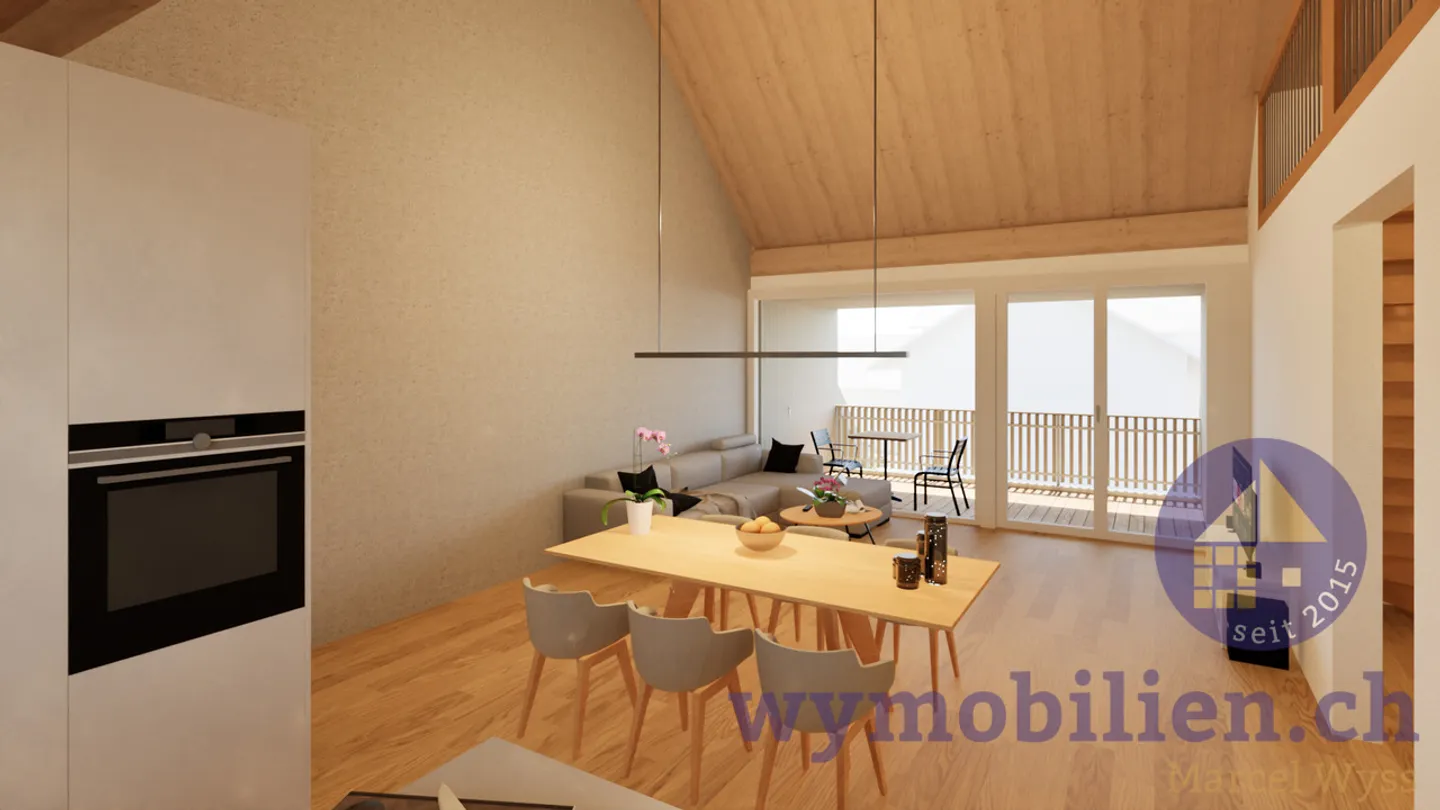 3,5 stanze + galleria - Sogno abitativo sopra i tetti! - Foto 2 di 9