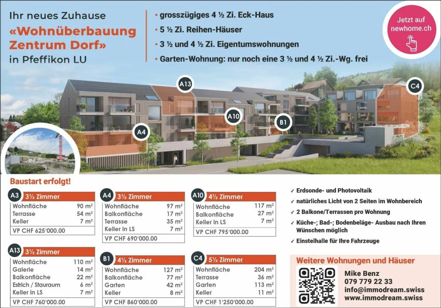 Nuovo progetto attraente e moderno di appartamento di 4 ½ stanze - Foto 3 di 7