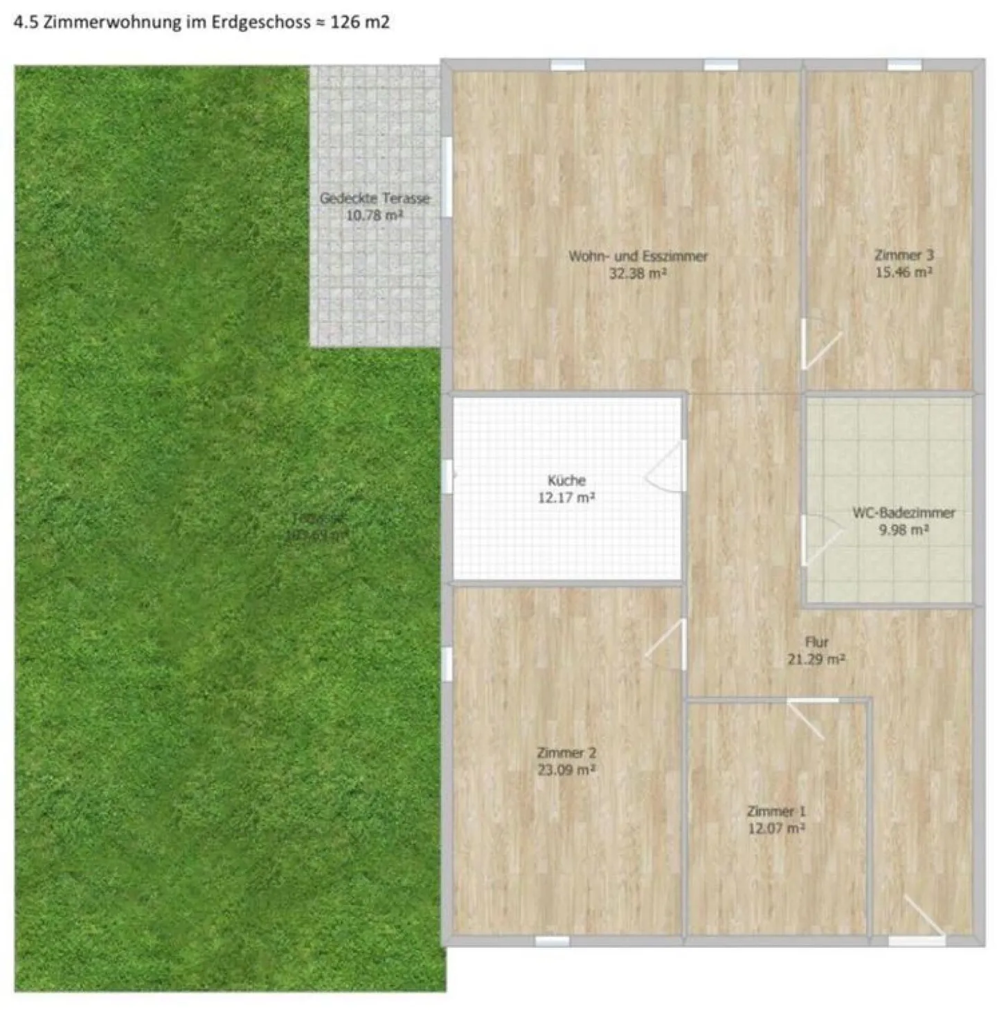 Geräumige Gartenwohnung - Foto 11 von 11