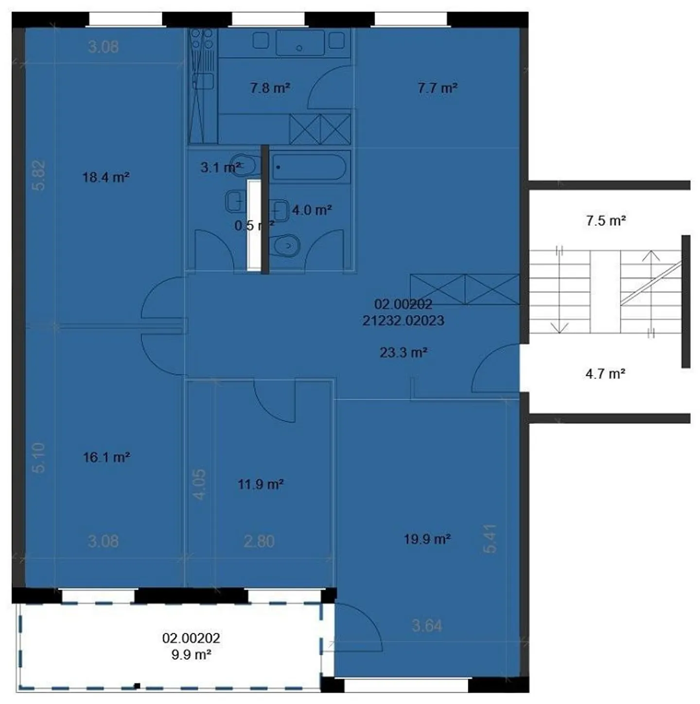 Geräumige 4.5-Zimmer Wohnung - Foto 9 von 9
