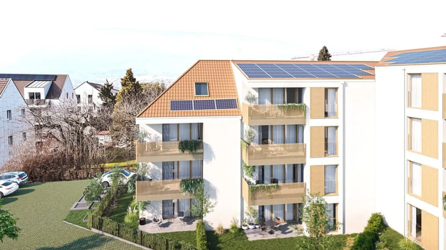 Nuovo progetto - Appartamento di 2,5 locali al 1° piano (lotto F) - Standard Minergie-P - Foto 2 di 5