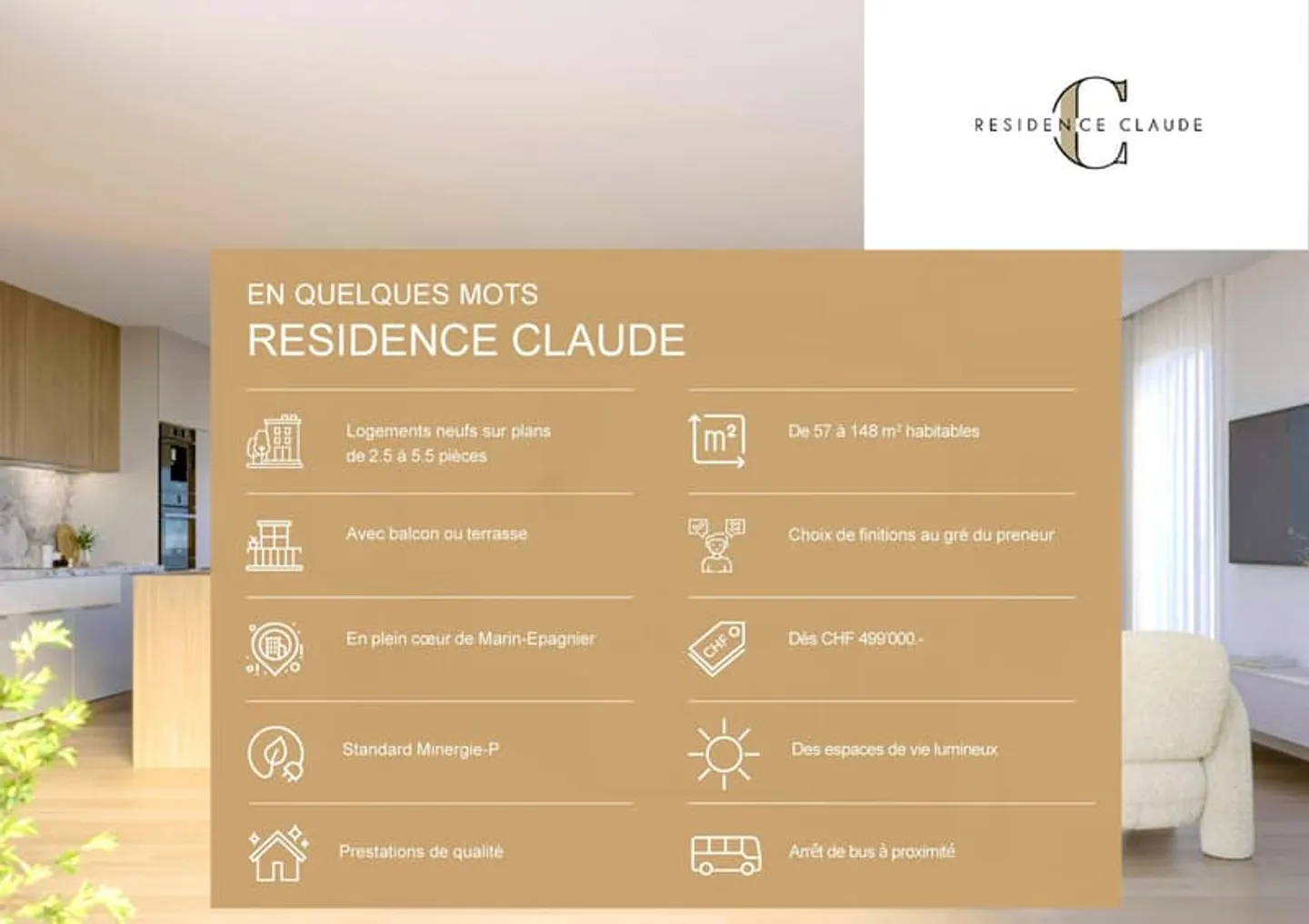 Nuovo progetto - Appartamento di 2,5 locali al 1° piano (lotto F) - Standard Minergie-P - Foto 4 di 5