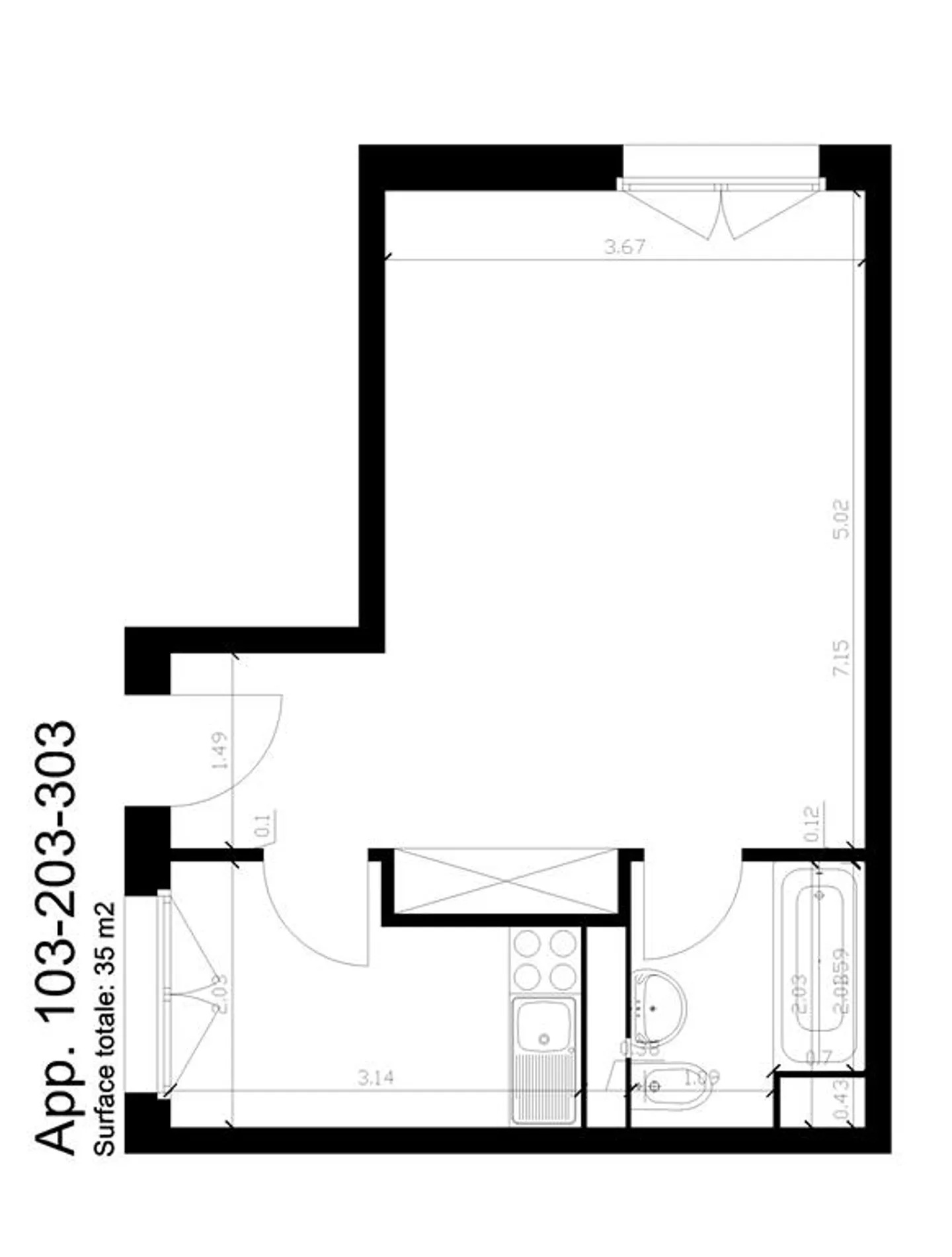 Appartement,2,35 - Foto 2 von 2