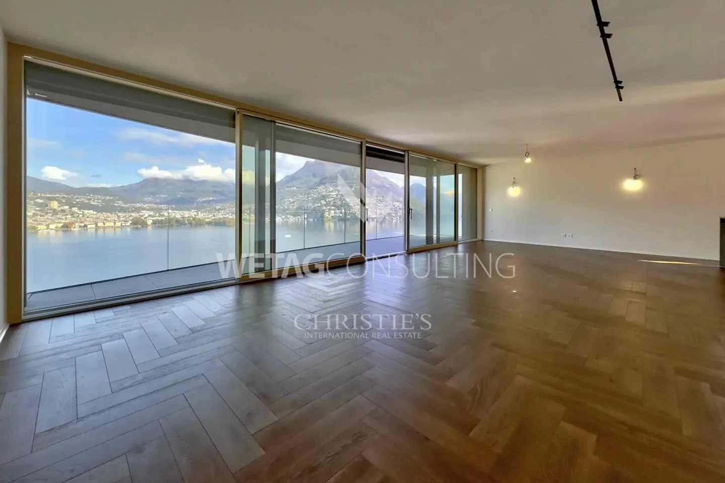 Moderne Neubauwohnung mit Terrasse und atemberaubendem Blick auf den See zum Verkauf in Lugano-Paradiso - Foto 3 von 11