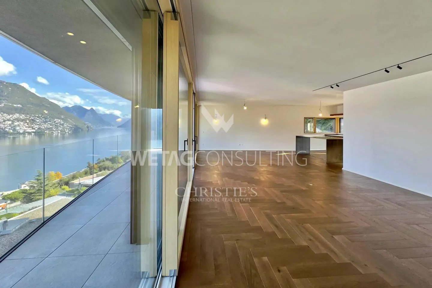 Moderne Neubauwohnung mit Terrasse und atemberaubendem Blick auf den See zum Verkauf in Lugano-Paradiso - Foto 5 von 11
