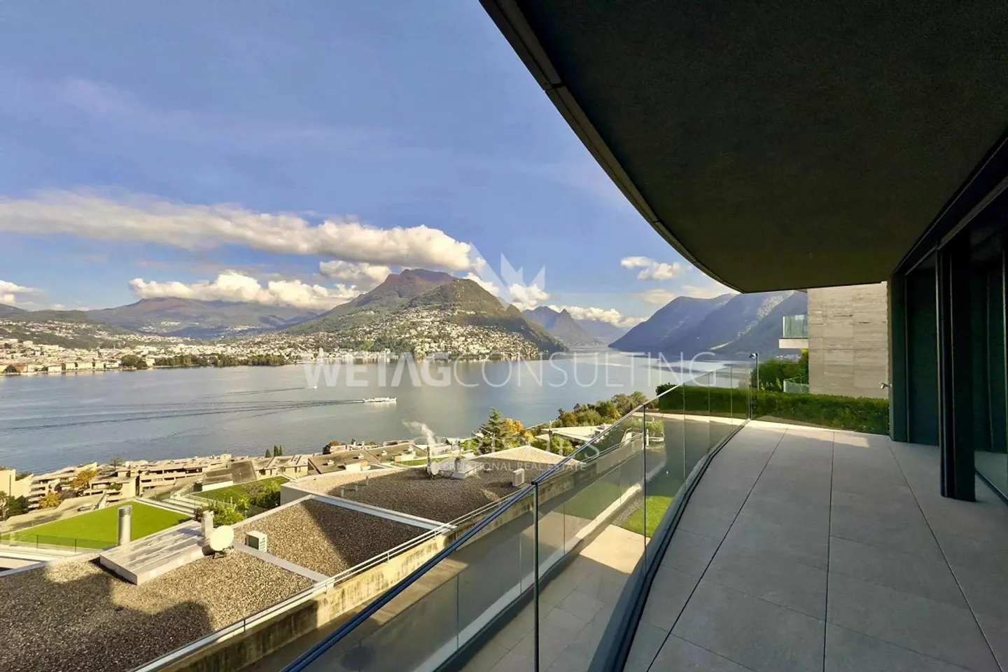 Moderne Neubauwohnung mit Terrasse und atemberaubendem Blick auf den See zum Verkauf in Lugano-Paradiso - Foto 11 von 11