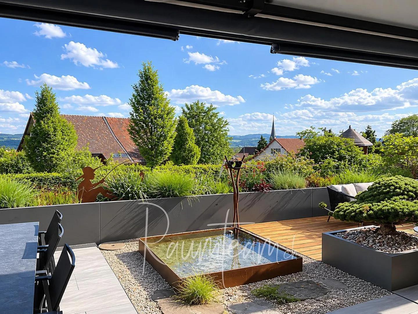 Appartement de rêve : Appartement en terrasse avec vue sur la montagne à Herdern - Photo 9 sur 20