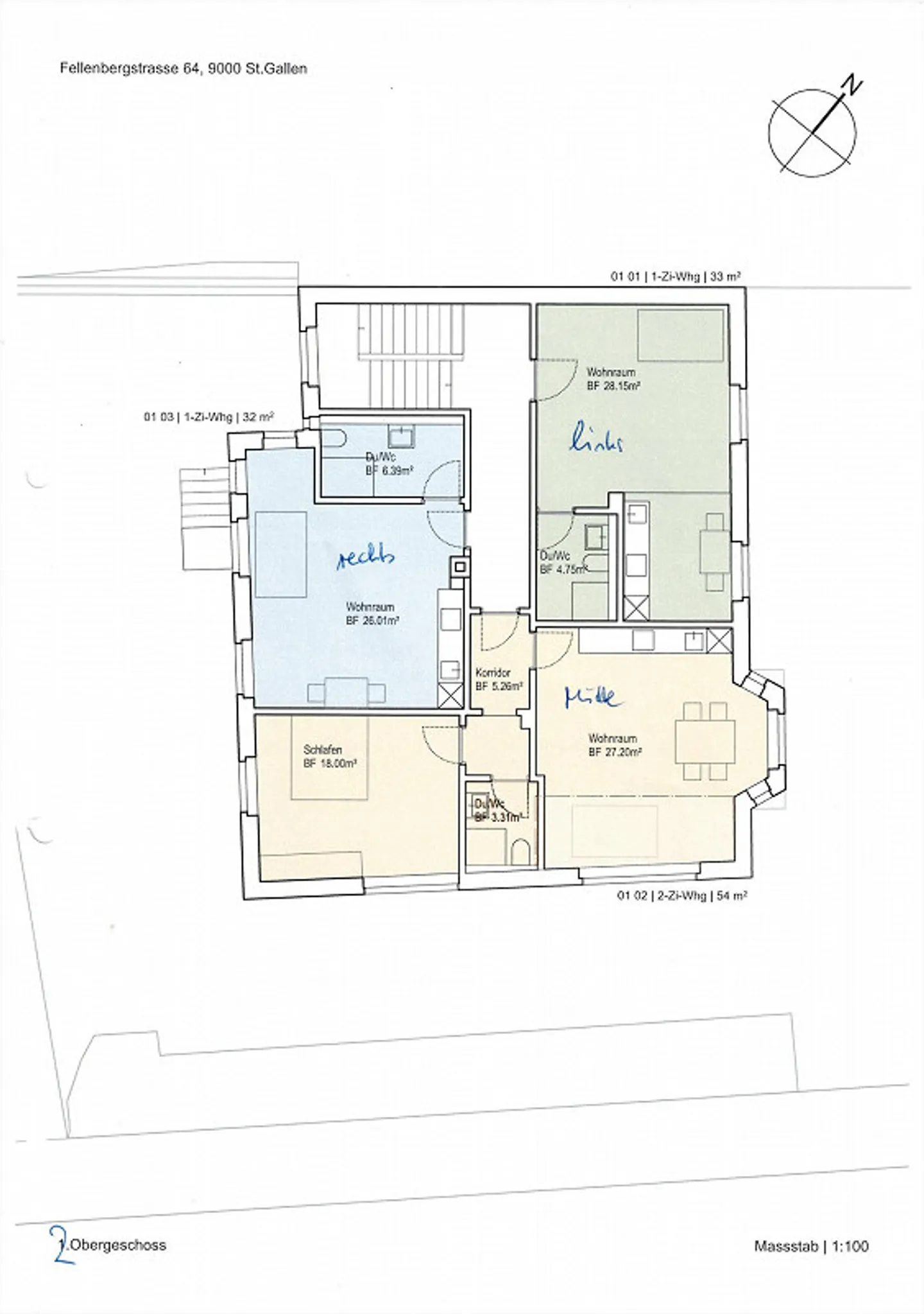 Sanierte 1.5-Zimmer Wohnung im Riethüsliquartier - Foto 5 von 5