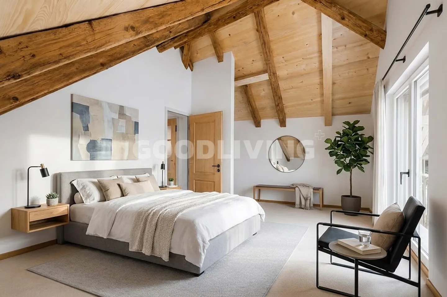 Charmantes Penthouse in Oetwil - Foto 2 von 3