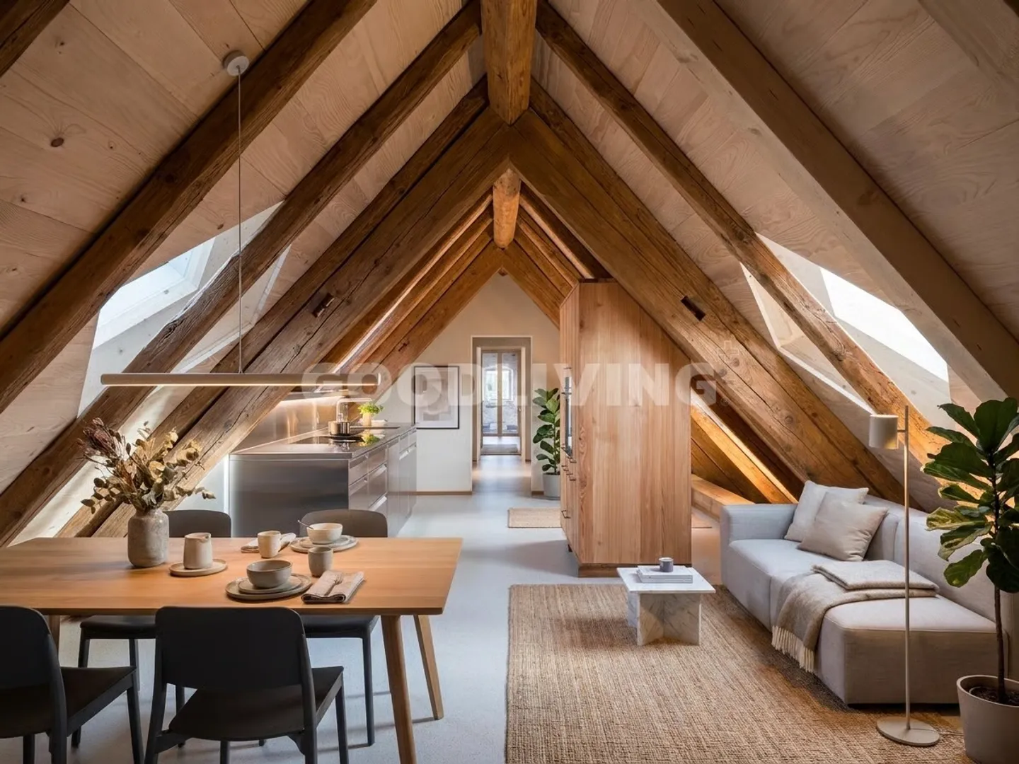 Charmantes Penthouse in Oetwil - Foto 1 von 3