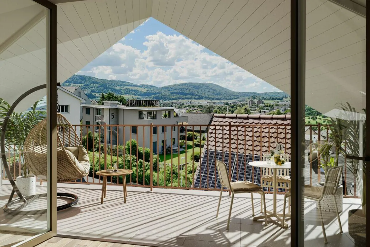 Vivre au-dessus des toits : Penthouse élégant de 3,5 pièces à Dornach - Photo 1 sur 5