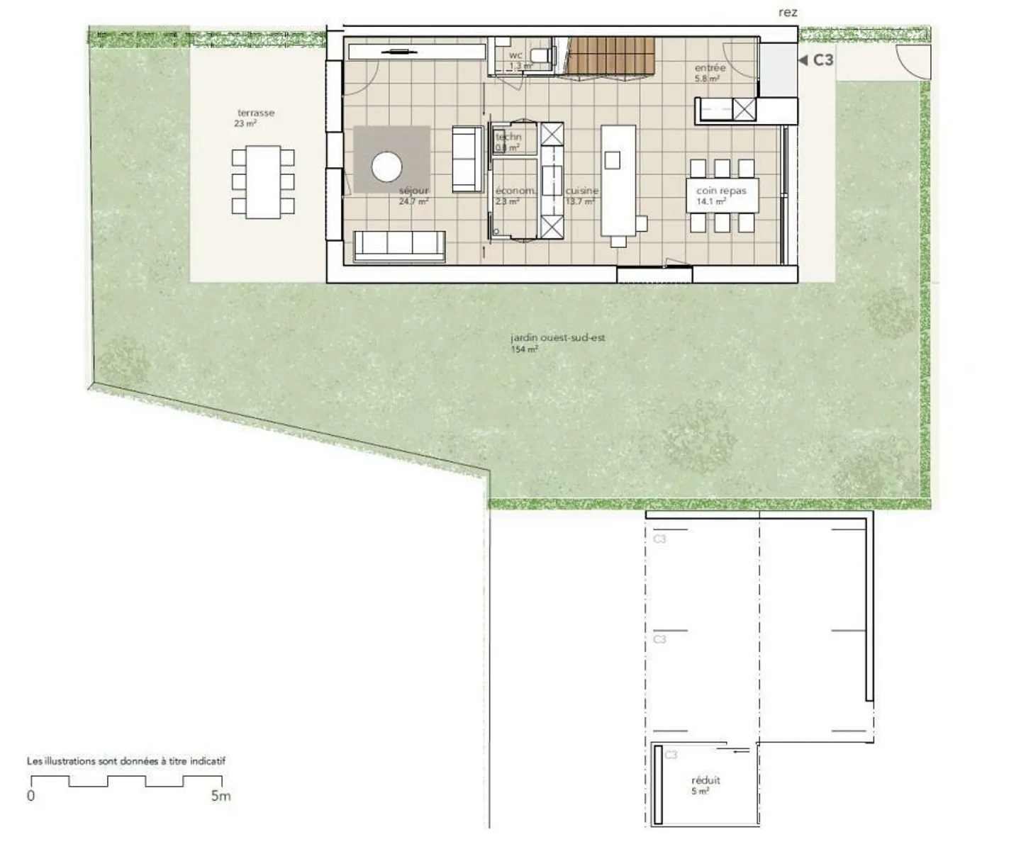 LUXURIÖSE REIHENHAUS 181 M2 - Foto 3 von 8