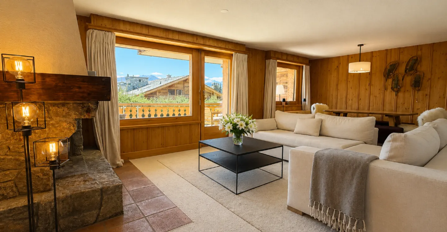 Spazioso duplex con tre camere da letto e giardino privato - in affitto a Verbier - Foto 4 di 12
