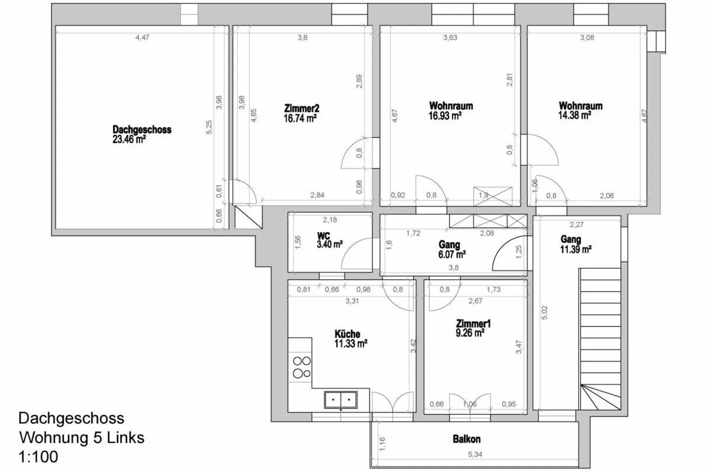 Rustic 4.5-room apartment in the center of Mels - Photo 14 of 14