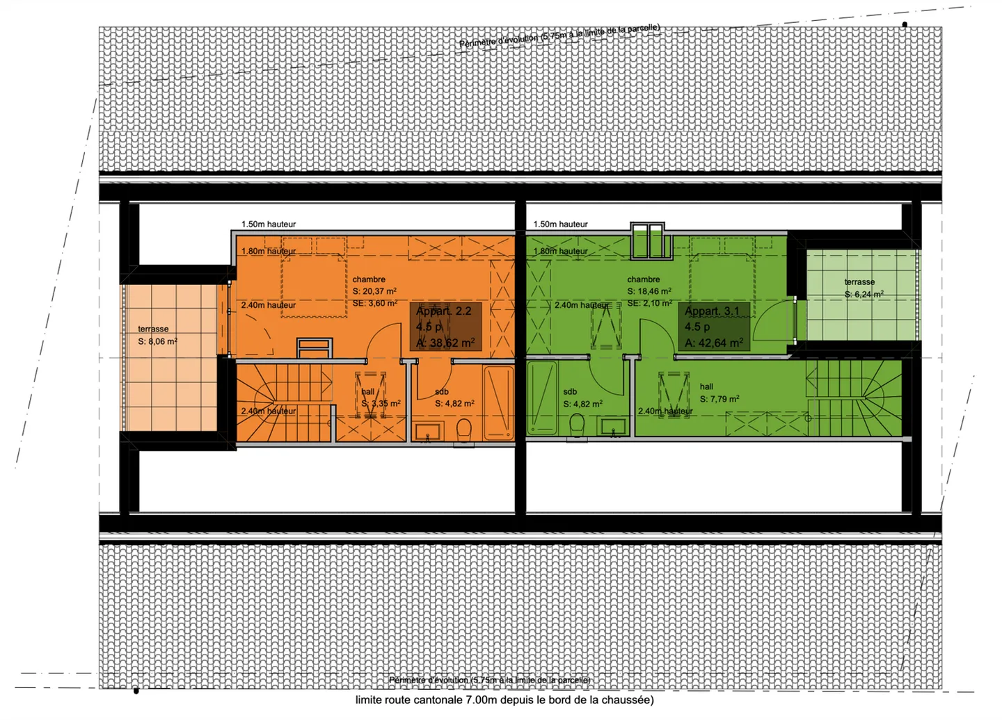 2 duplex apartments of 4.5 rooms in a building under construction - Photo 5 of 13