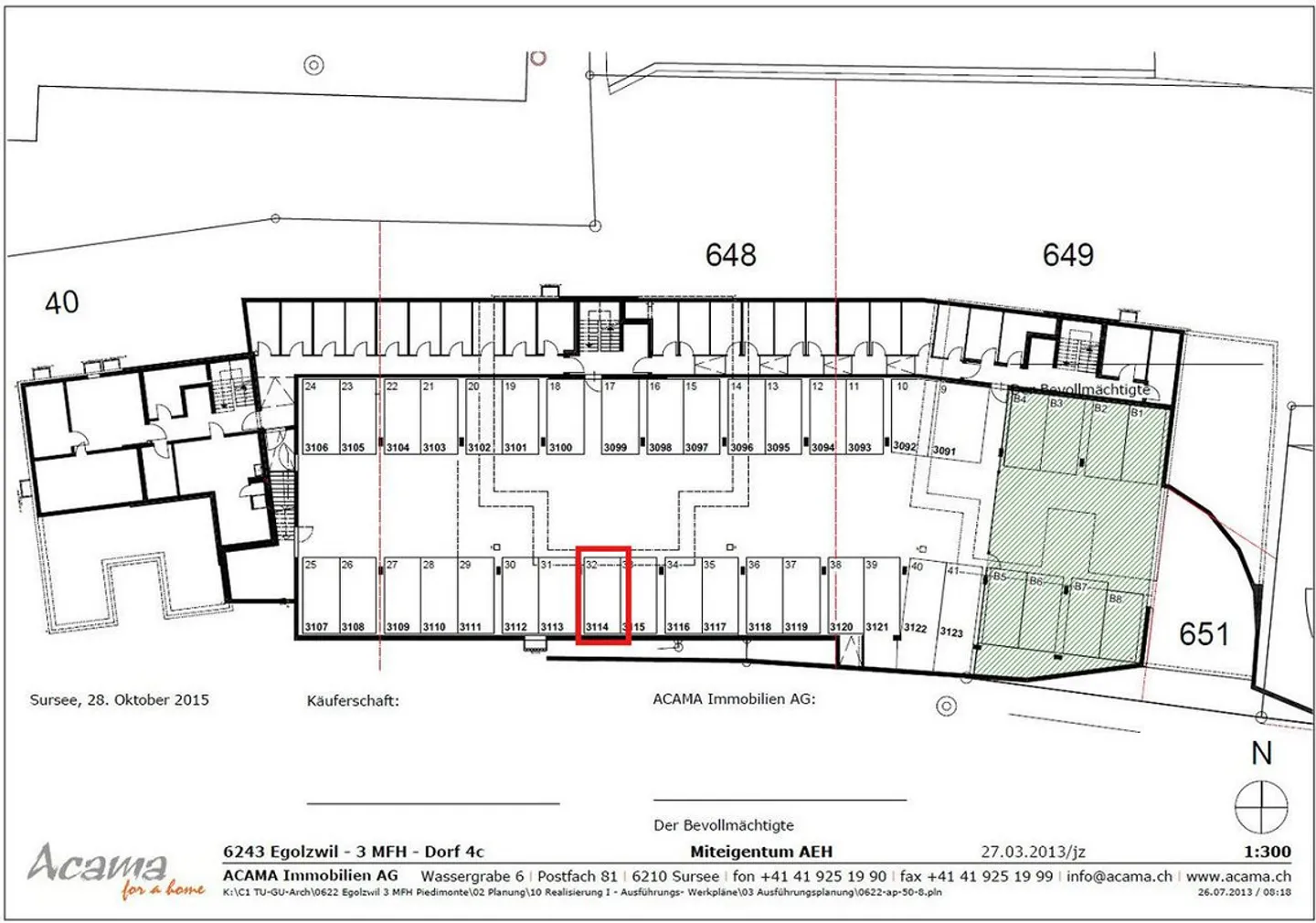 Einstellhallenplatz in Egolzwil - Foto 2 von 2