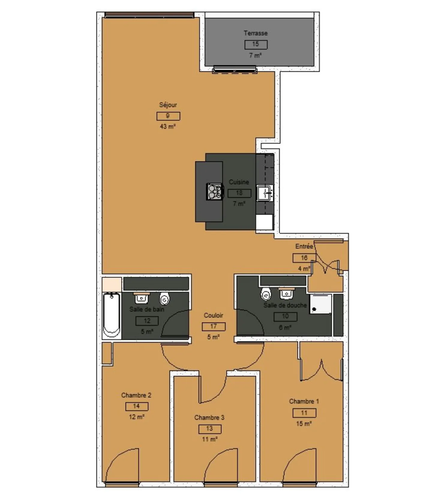 Appartement à louer - Photo 9 sur 13