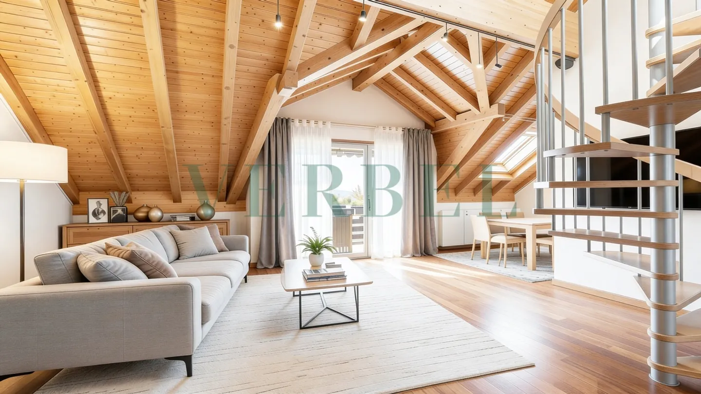 Bellissimo appartamento di 4.5 locali con vista sul lago e sulle Alpi - Foto 2 di 9