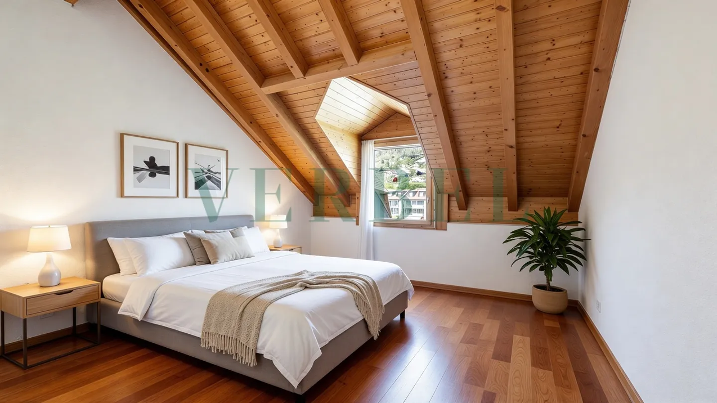 Bellissimo appartamento di 4.5 locali con vista sul lago e sulle Alpi - Foto 7 di 9