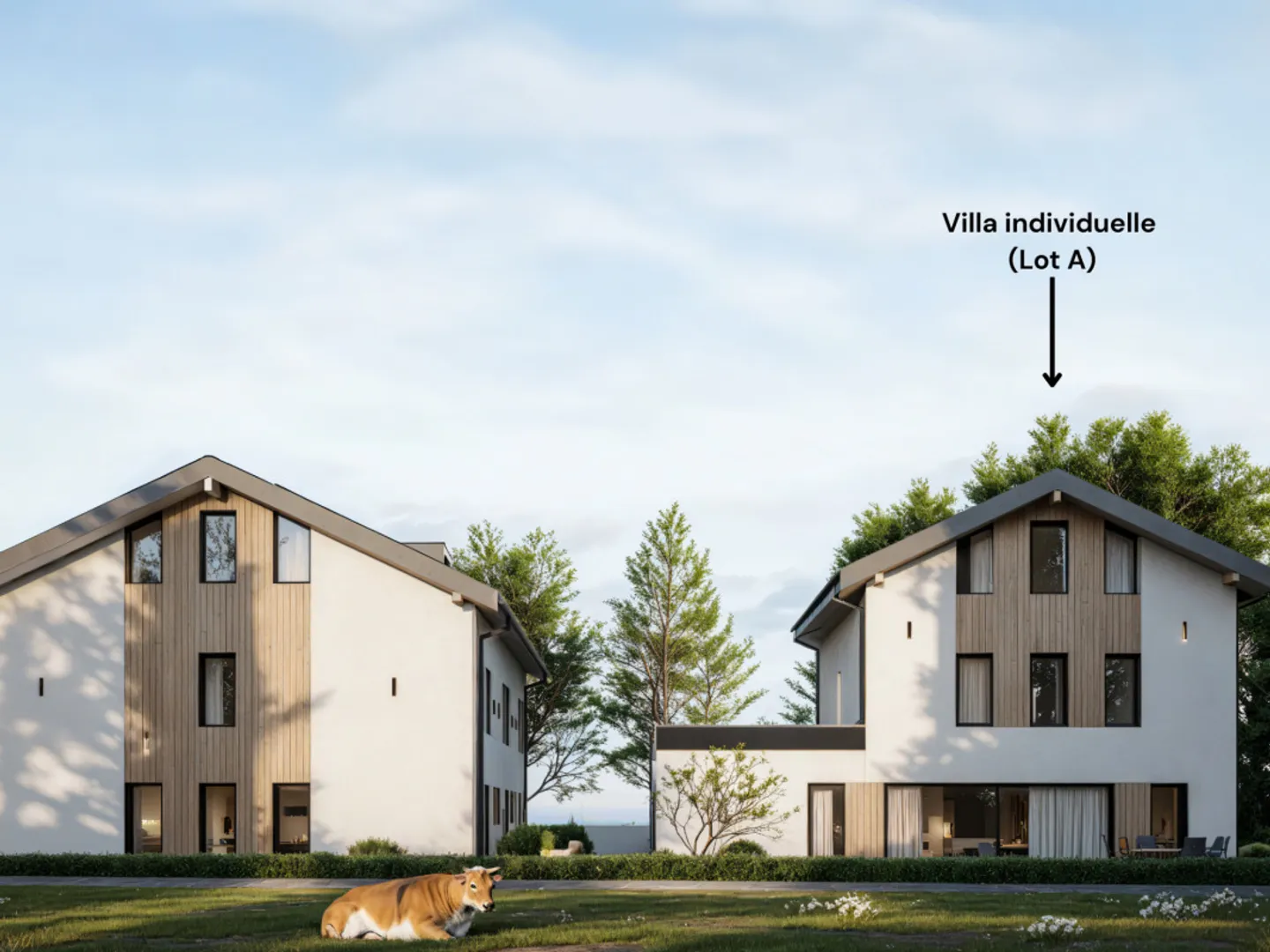 Villa indipendente 6.5 stanze a Lussy FR - Foto 2 di 6