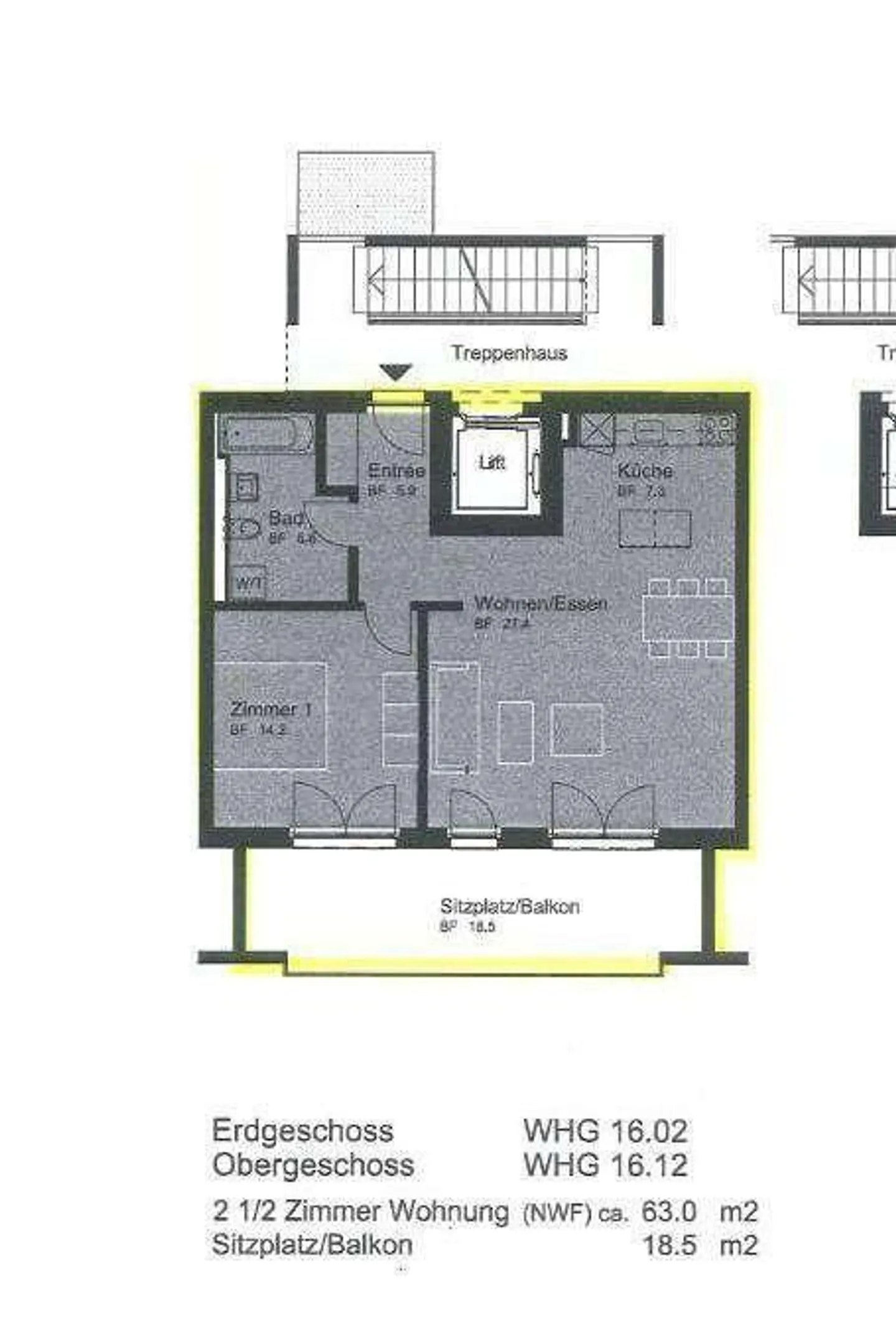 Geräumige 2.5 Zimmer Wohnung - Foto 10 von 10