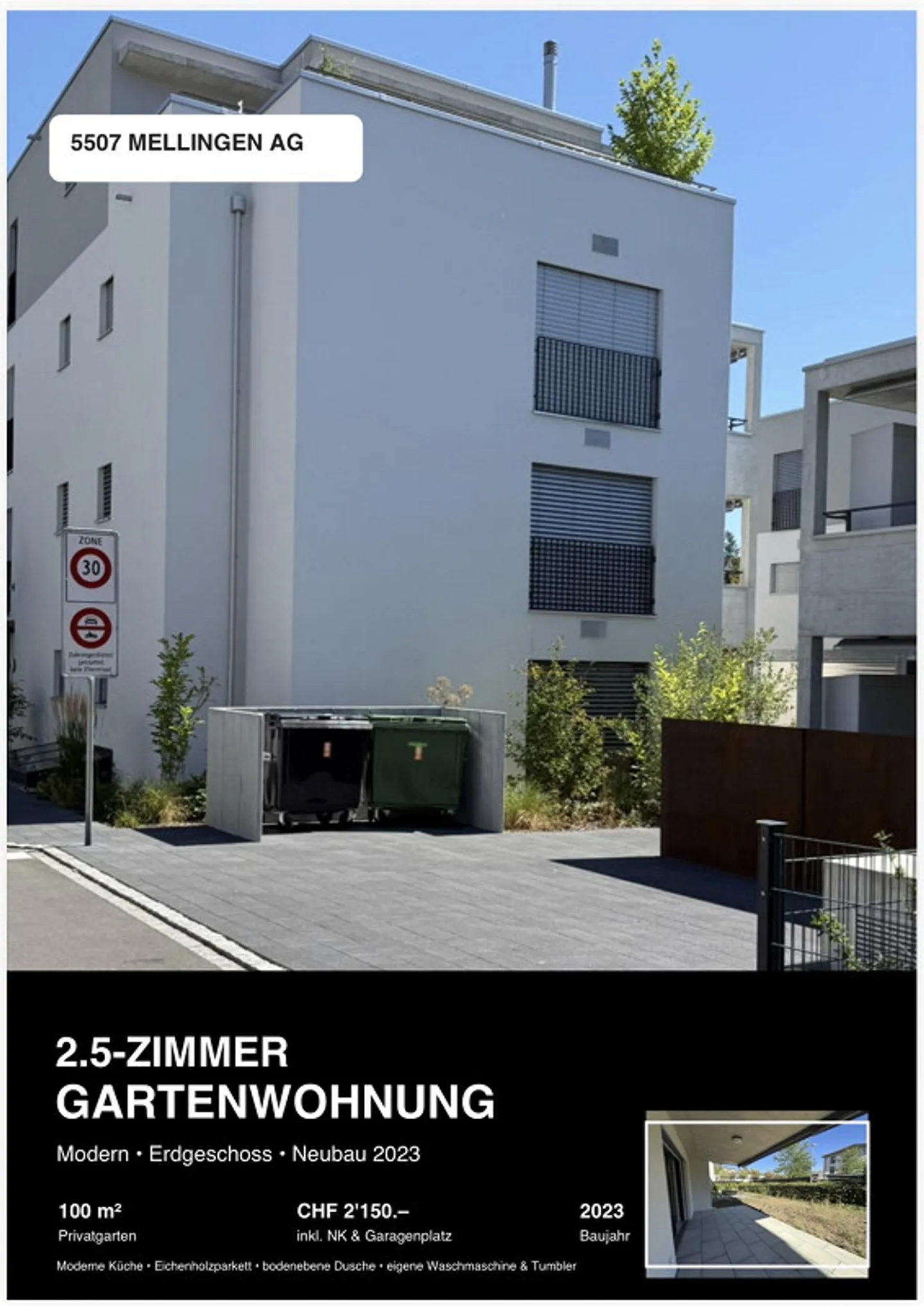Moderne Gartenwohnung mit Privatgarten - Foto 1 von 15