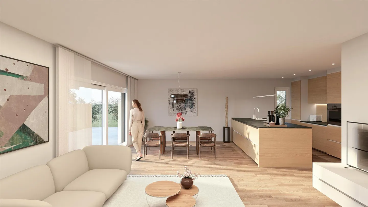 NOUVEAU - Maison jumelée moderne avec un caractère de bien-être - Photo 4 sur 7